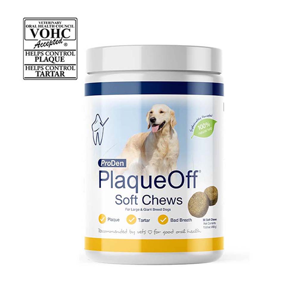 Plaque Off Soft Chews, Poslastice za Pse za Oralnu Higijenu