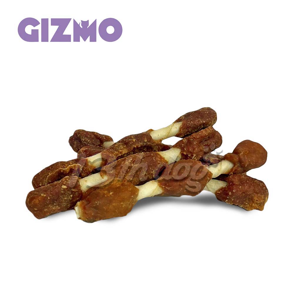 Gizmo Meat Snack Pileći Suvlaki za Pse, na Goveđoj Koži - 1kom