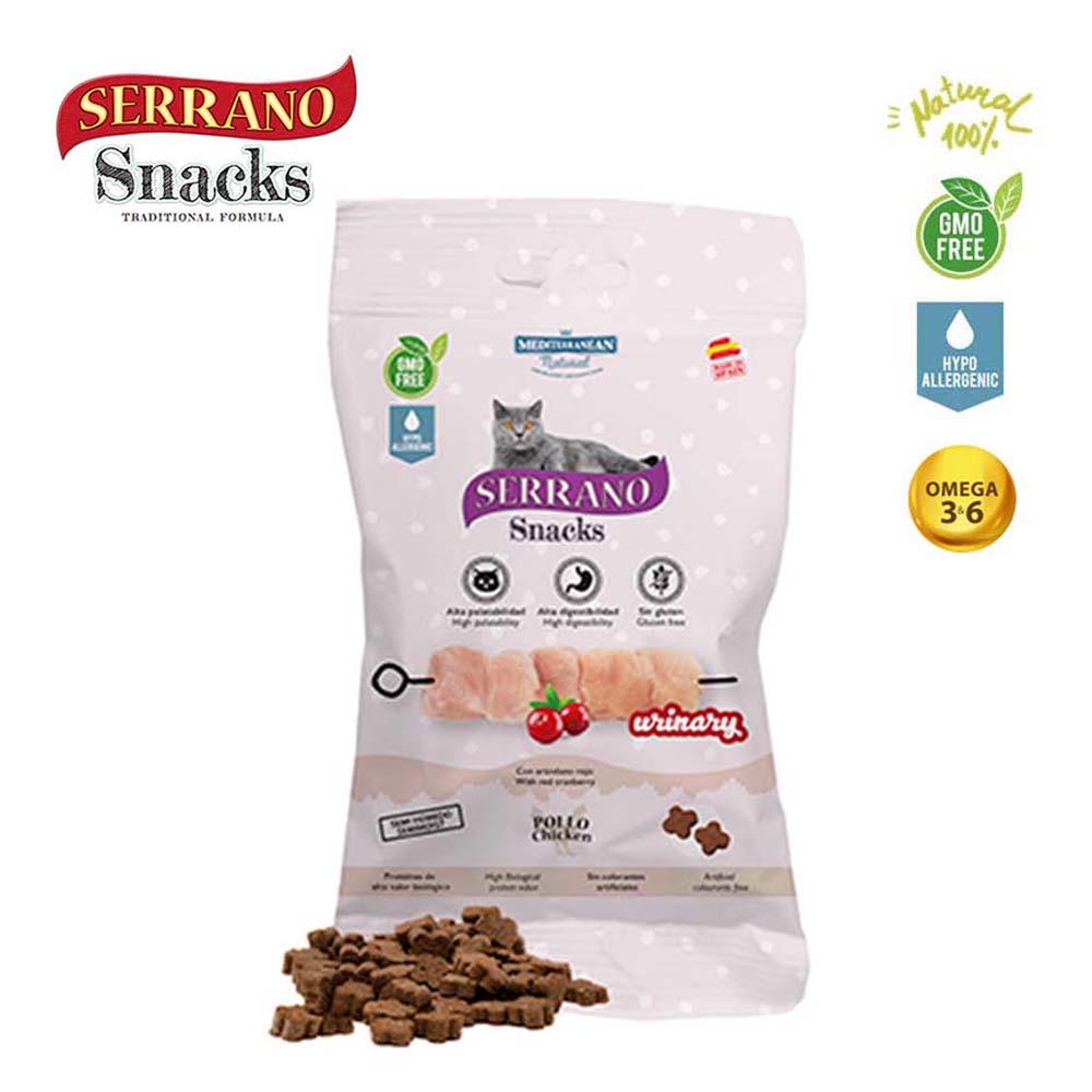 Mediterranean Serrano Snacks, Urinary, Poslastica za Mačke - 50g