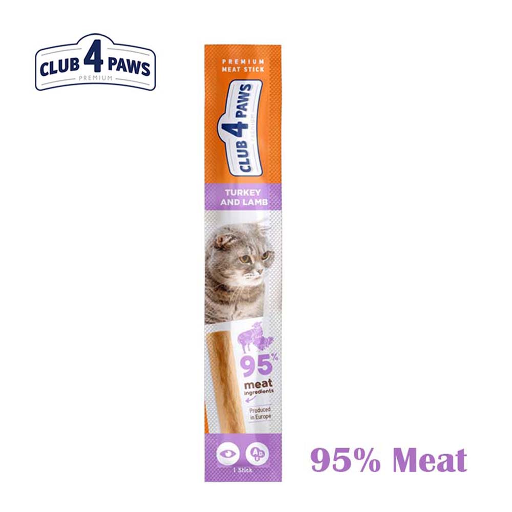 Club 4 Paws Meat Stick, Ćuretina i Jagnjetina, Poslastica za Mačke - 5g