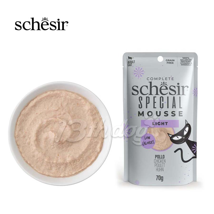 Schesir Special Light Mousse - Piletina, Ćuretina i Bundeva Za Mačke - 70g