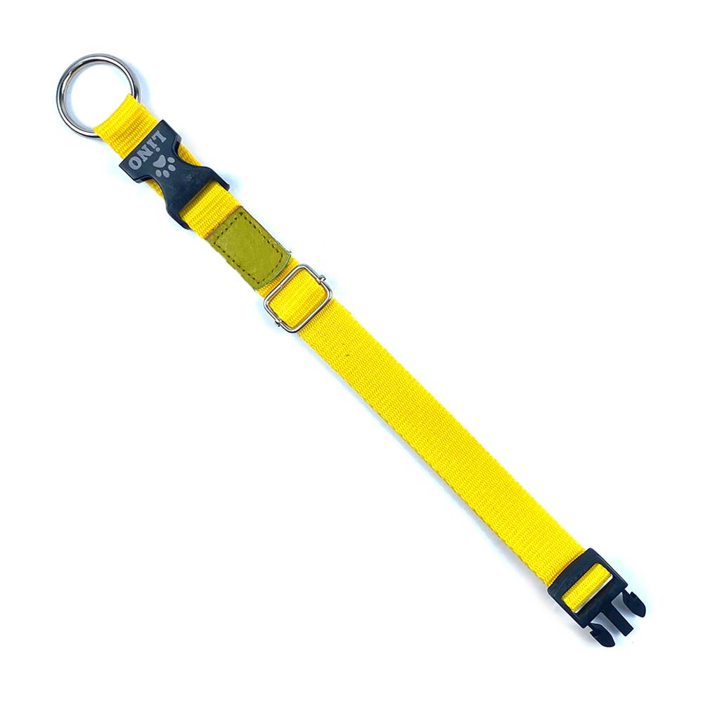Ogrlica za Pse, Lino - Yellow, M