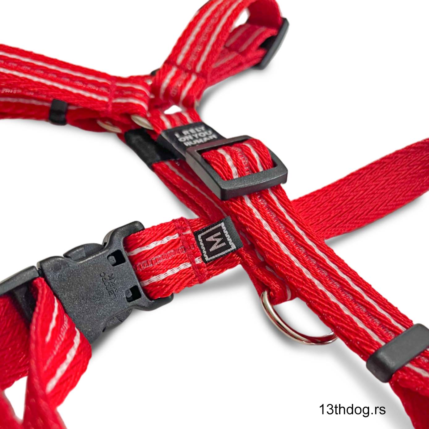 Anatomski H am za pse – Premium crvena varijanta (veličine S i M) #2135