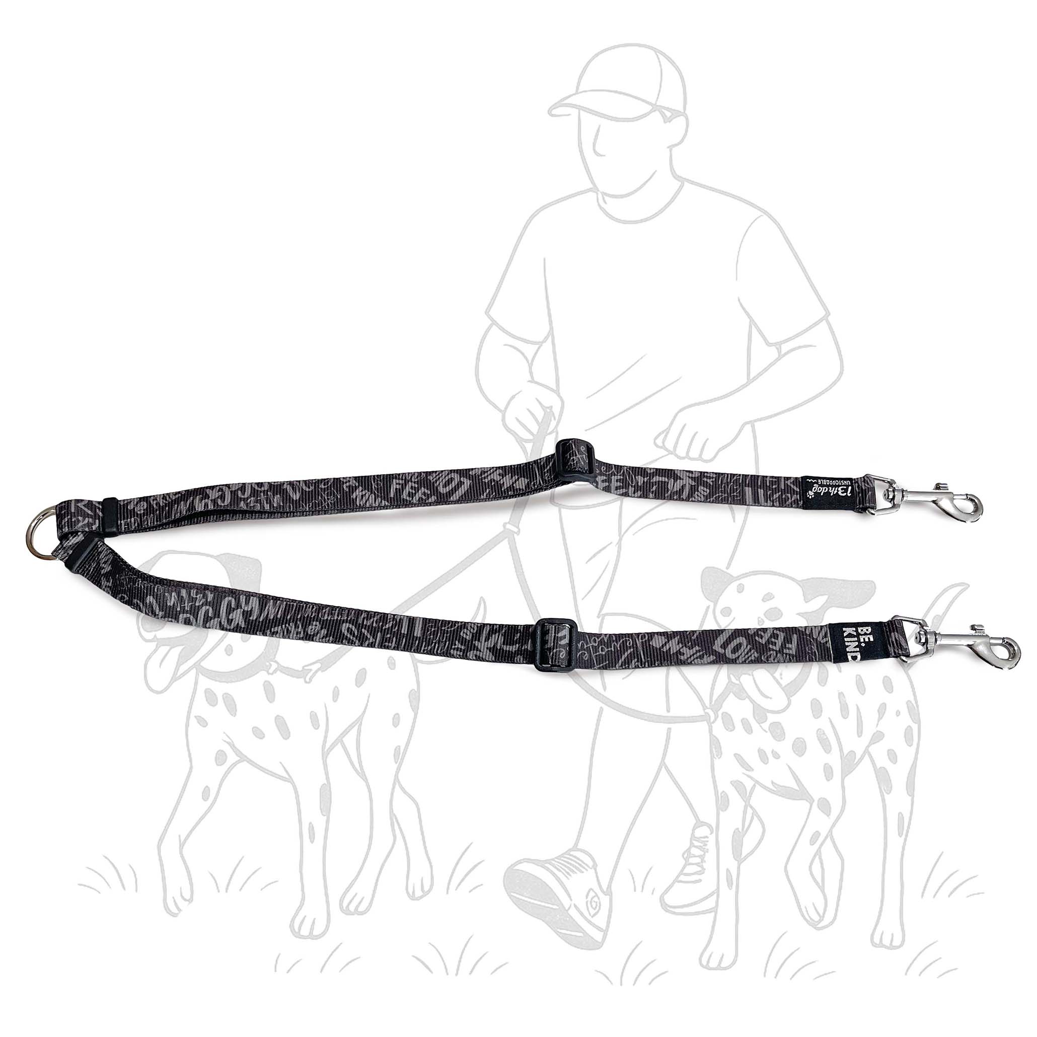 Razdelni Povodac Za Pse - Be Kind - M #1623