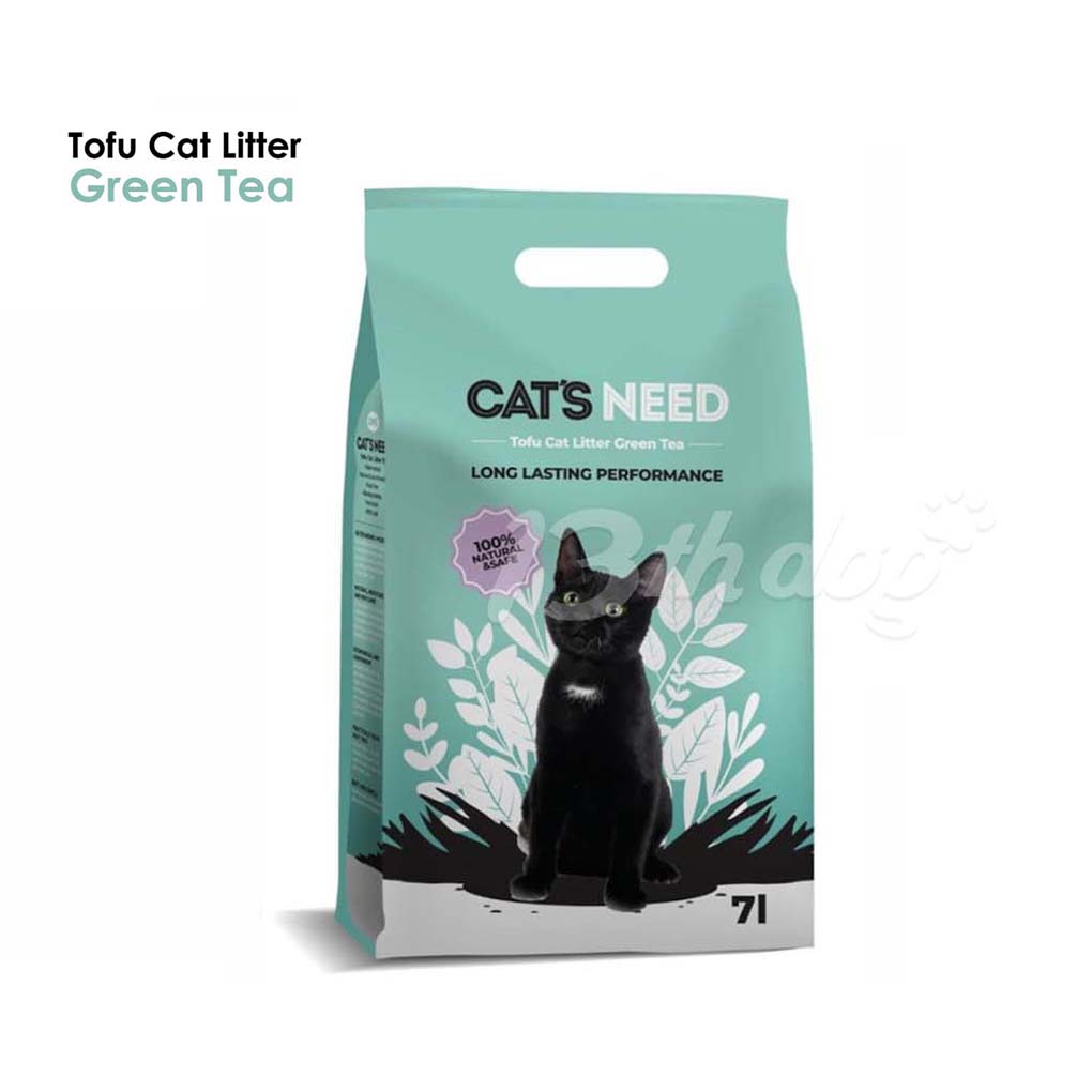 Cat's need Tofu Prirodni Posip za Mačke, Sa Mirisom Zelenog Čaja - 7L