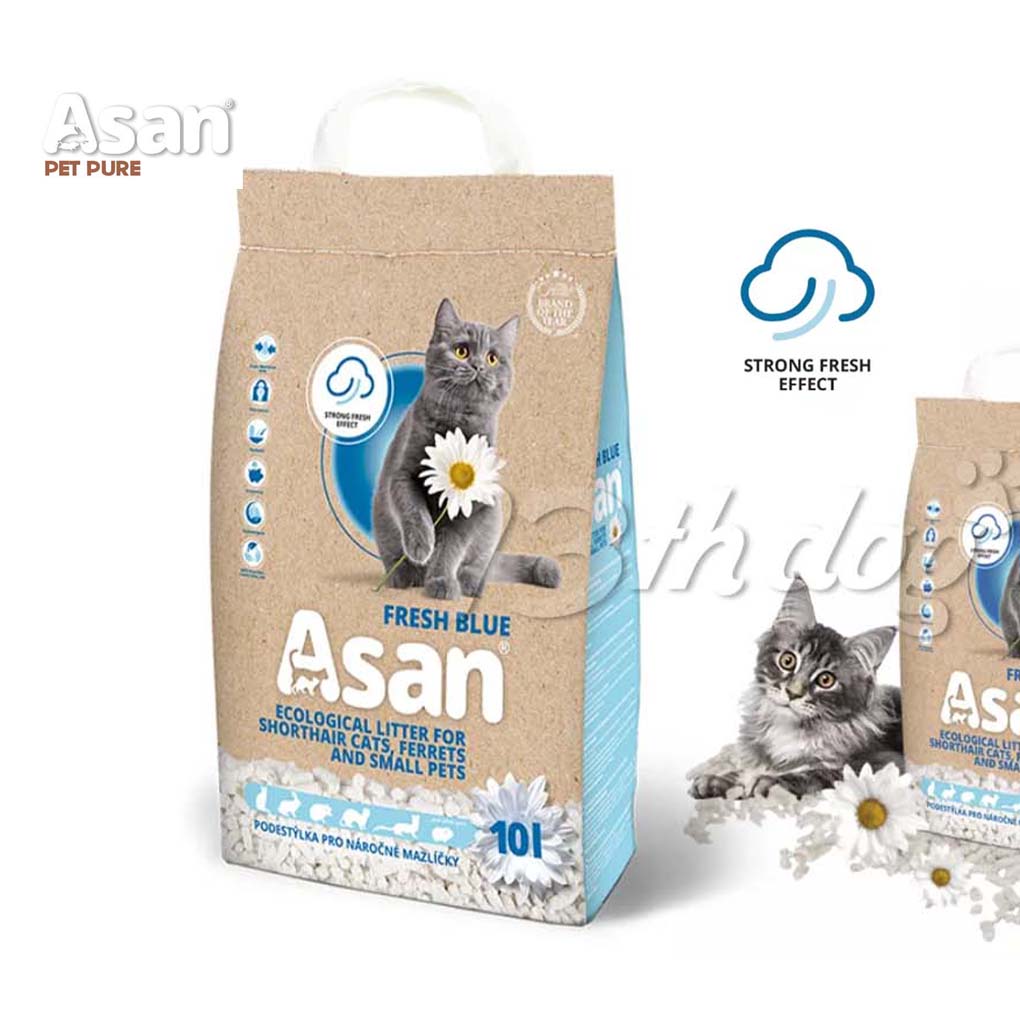 Asan Fresh Blue Ekoliški Posip od Celulze - 10l