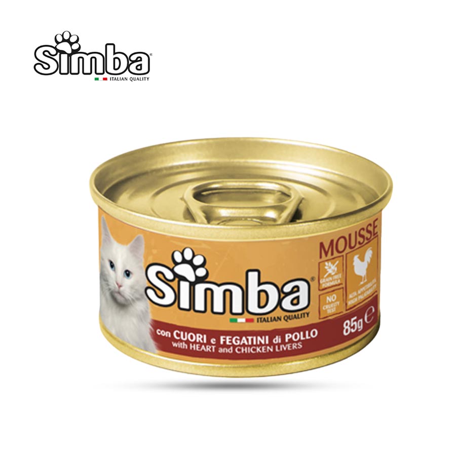 Simba Mousse Srce i Pileća Jertra, Konzerva za Mačke - 85g