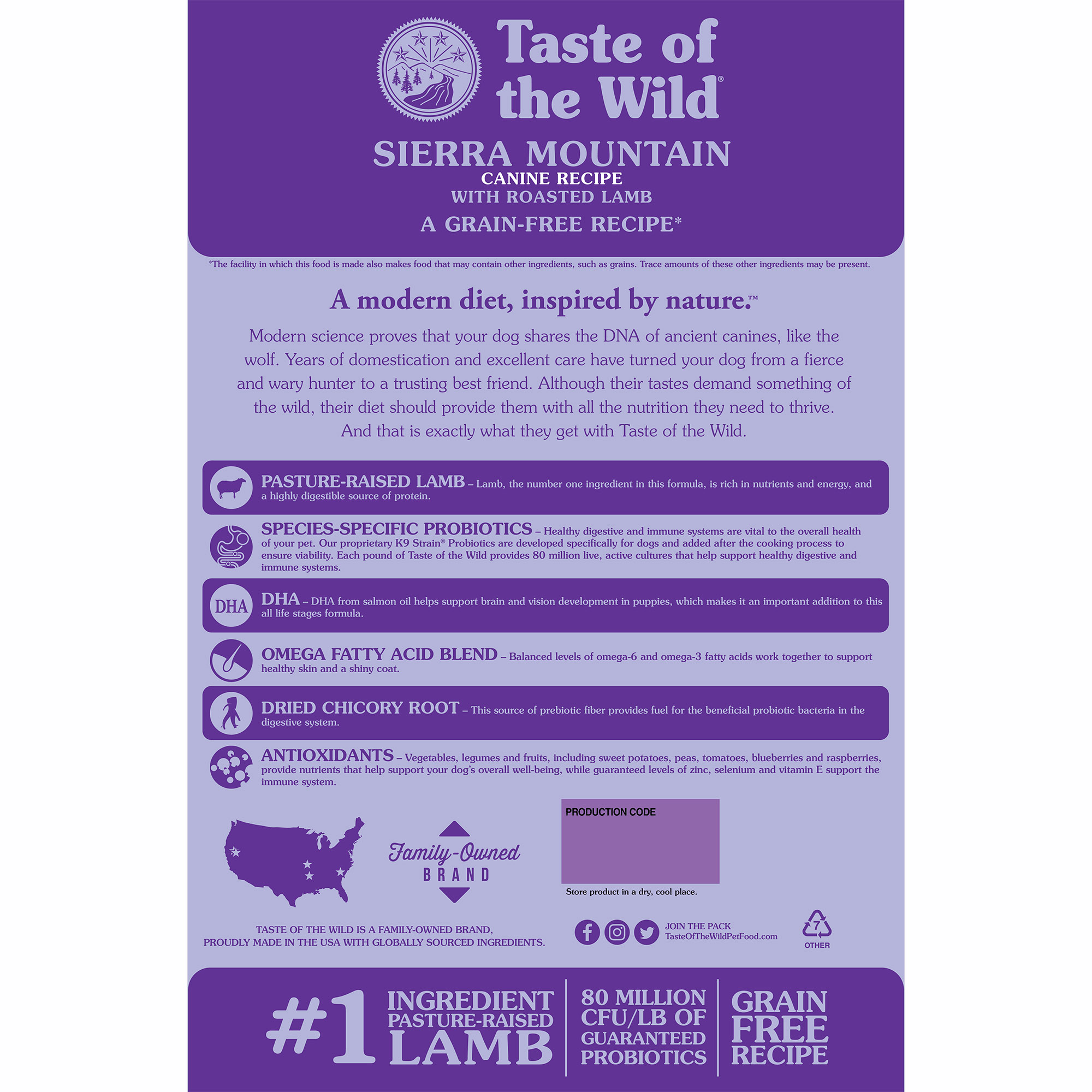 Taste of wild, Sierra Mountain Canine, Hrana za Pse - 2kg