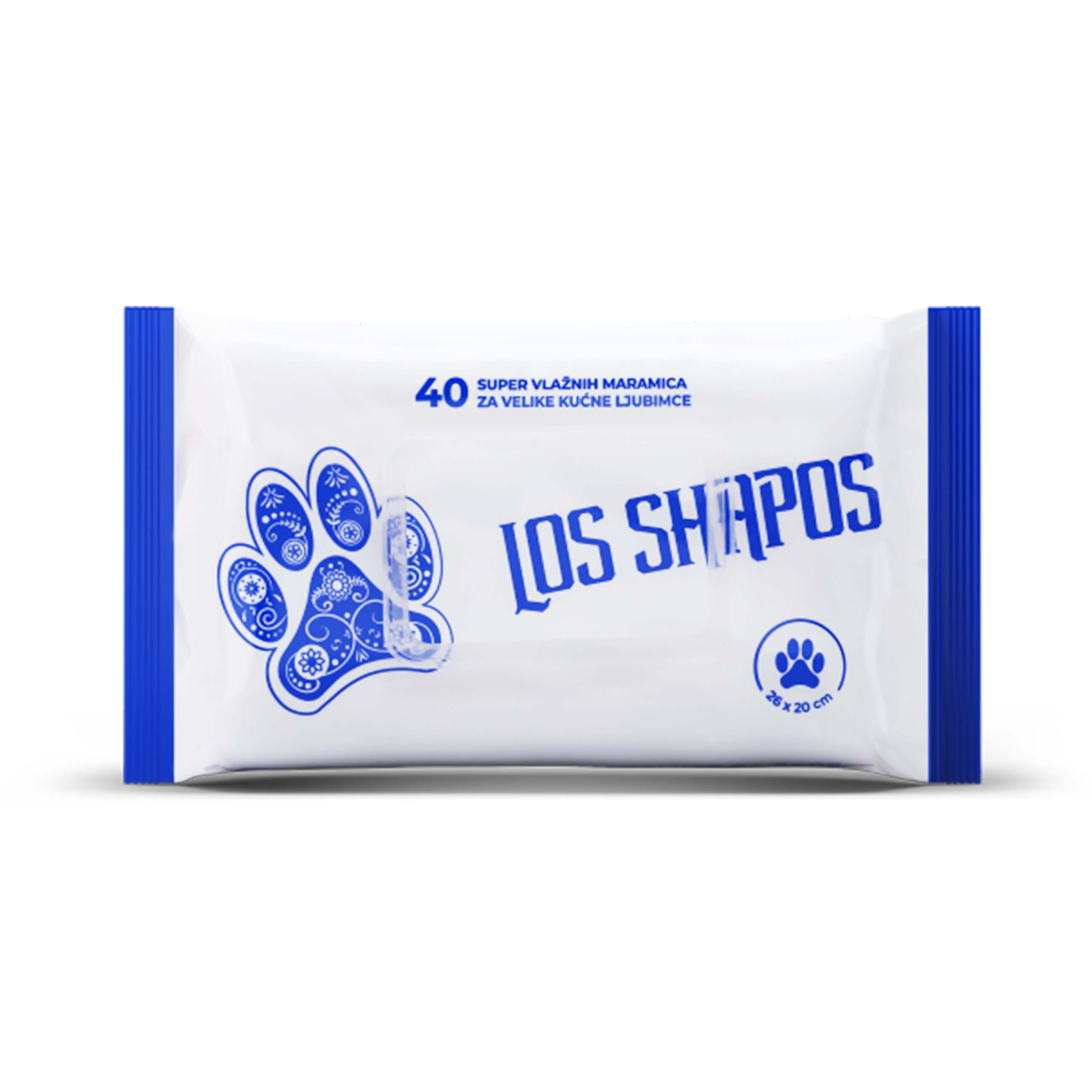 Los Shapos Vlažne Maramice za Pse - 40 kom