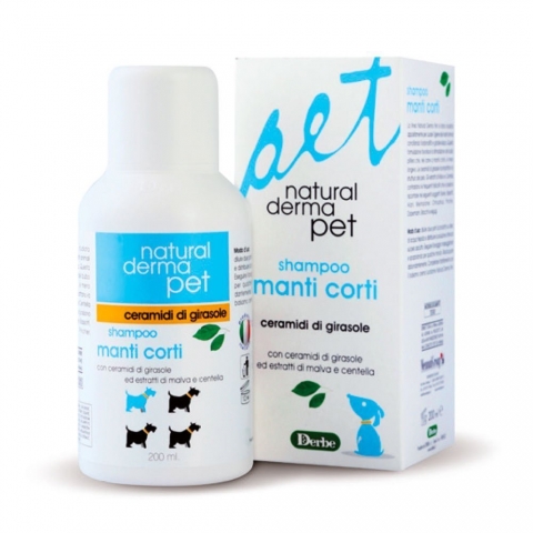 NATURAL DERMA PET - Šampon za kratku dlaku, 200ml