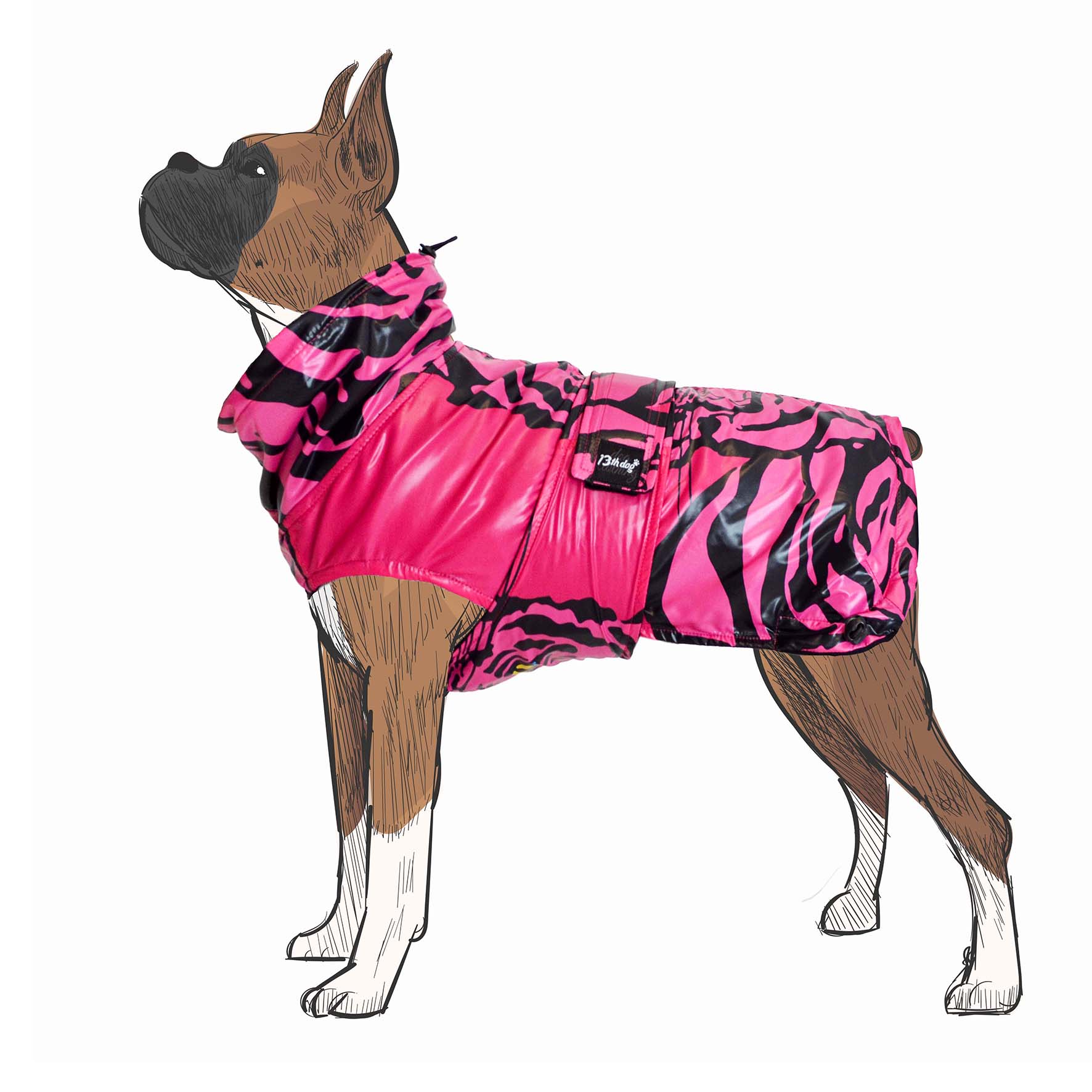 Pink Tiger RainCoat Kabanica Za Pse