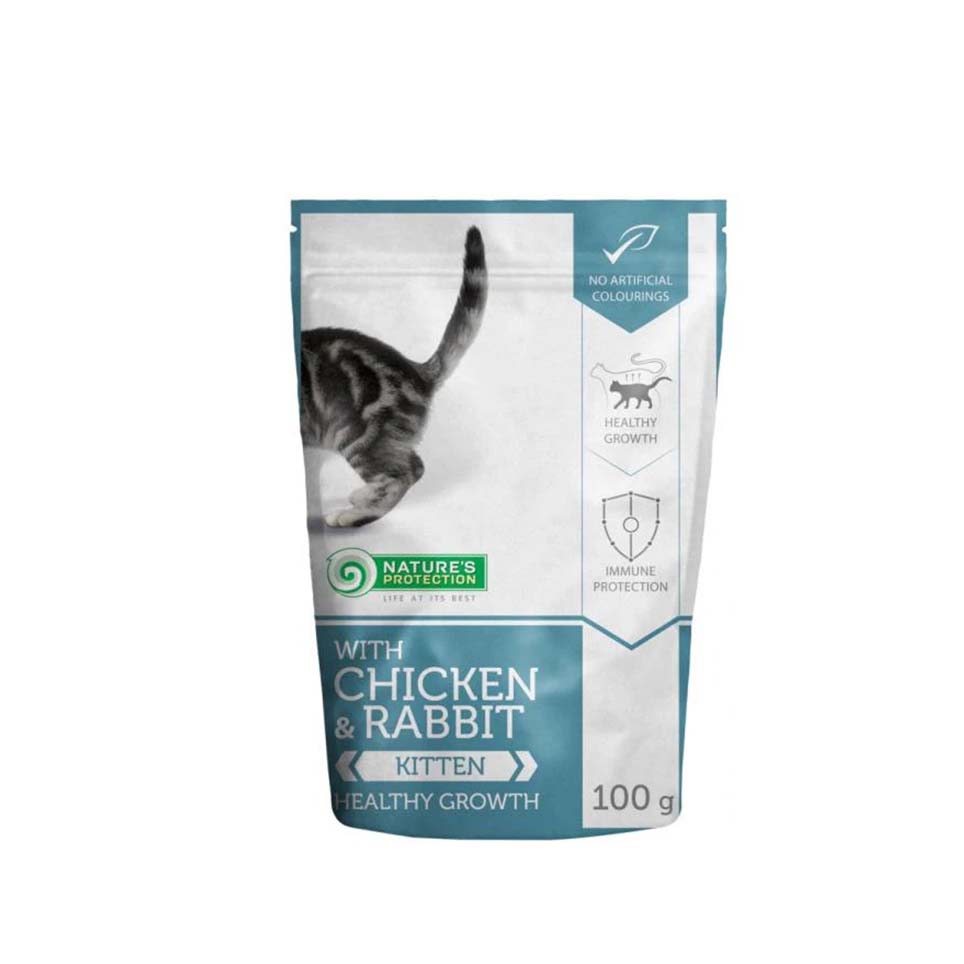 Nature's Protection Kitten Piletina i Zečetina- 100g