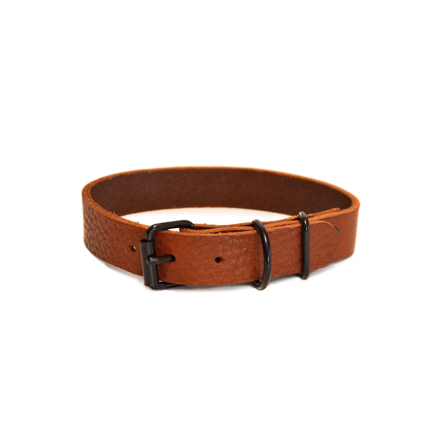 Brown Soft Leather Ogrlica Za Pse