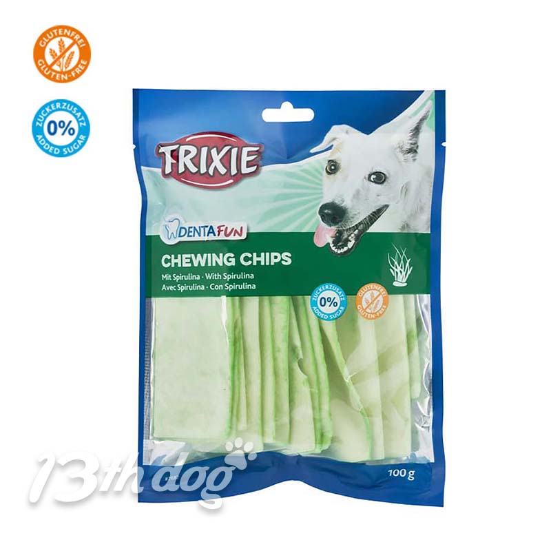Trixie DentaFun Poslastica za Pse, Chewing Chips Spirulina