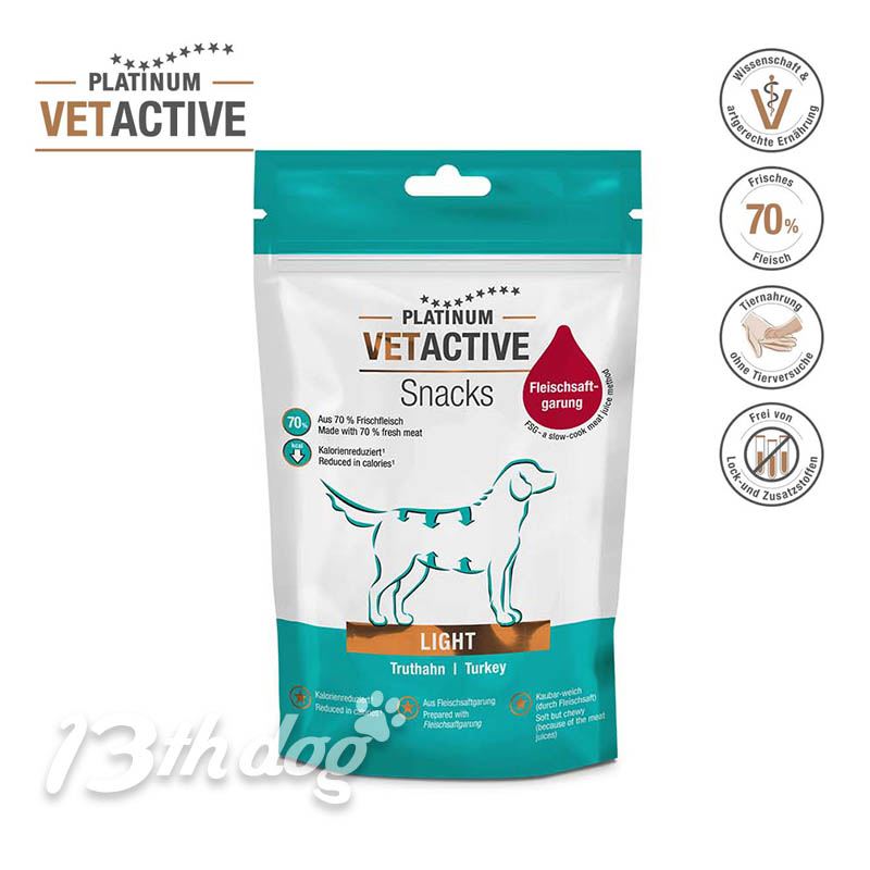 Platinum Vetactive Snack Light Turkey - 200g