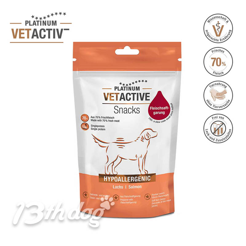 Platinum Vetactive Snack Hypoallergenic Salmon - 200g